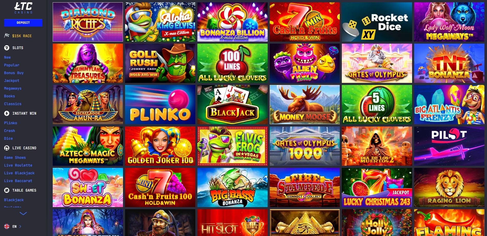 Best LTC Casino Games