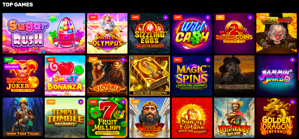 N1 Casino Online παιχνίδια 
