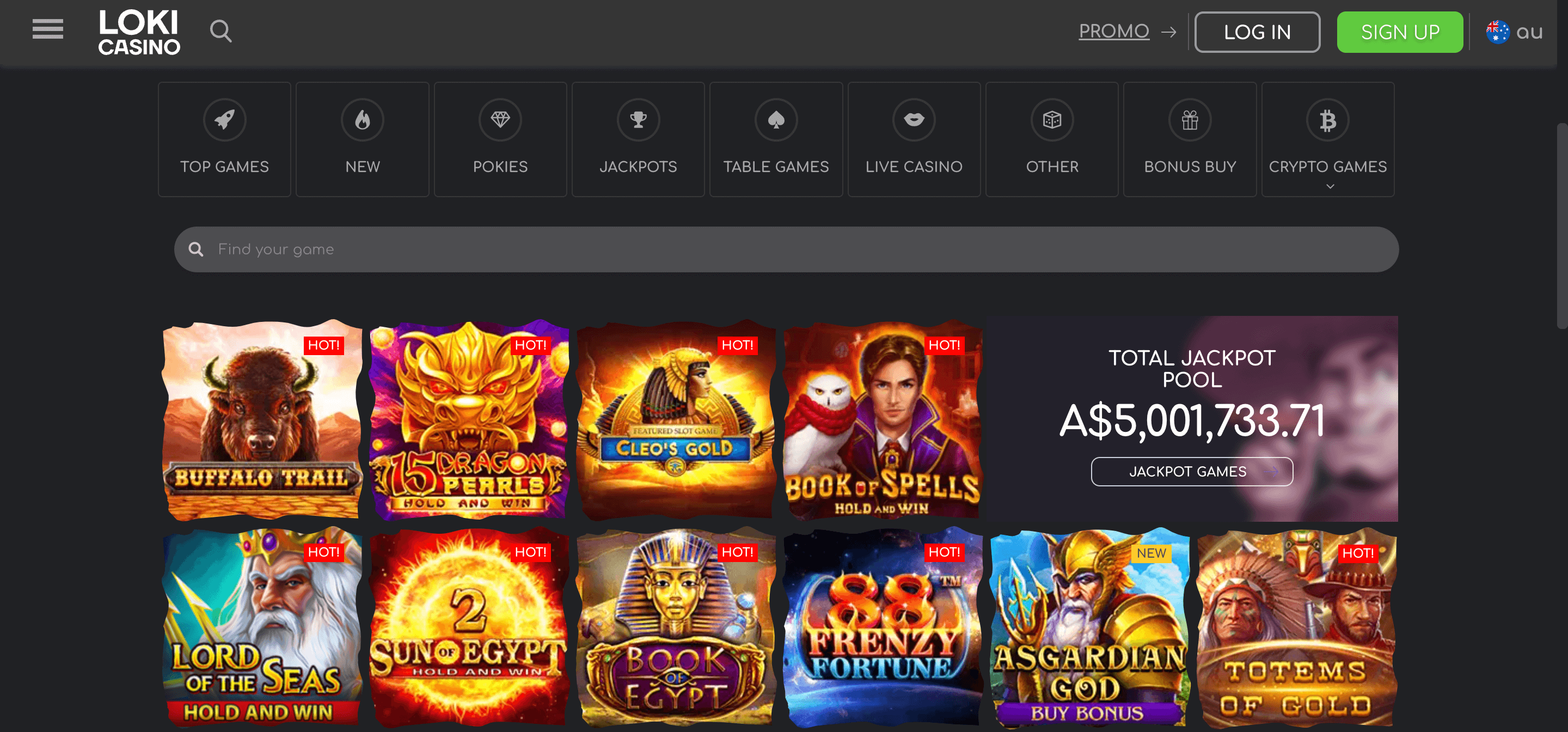 Loki Casino-Spiele