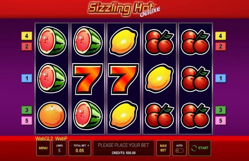 Sizzling Hot Deluxe kostenlos online spielen.